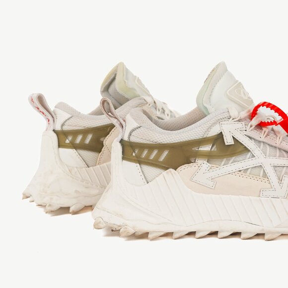 Off-White Odsy-1000 'White Light Grey' Platform Sneakers - Picture 9 of 12